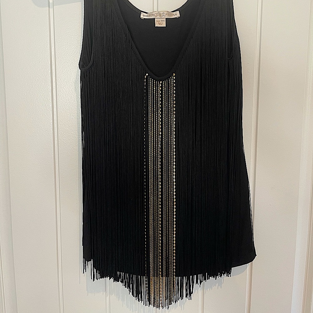 Boston Proper Fringe Tank 🖤